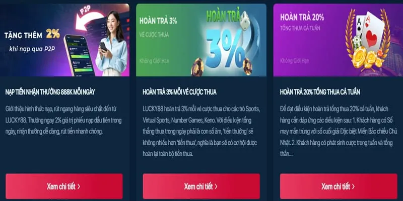Giao diện tính năng thể thao và sòng bạc trực tuyến